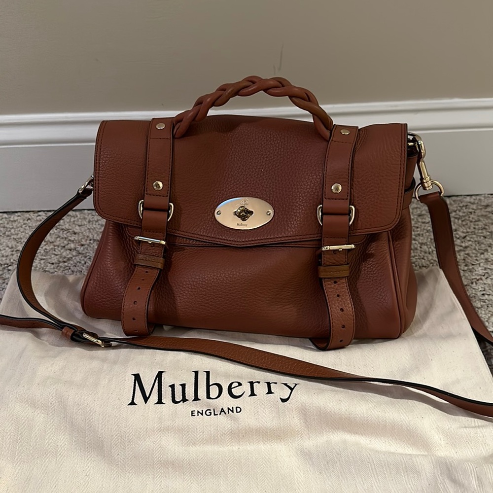 Mulberry Alexa Bag - Chestnut Heavy Grain